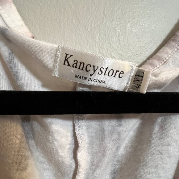 Kancystore Tie-Dye Cold Shoulder Swing Dress 4X - Picture 2 of 5